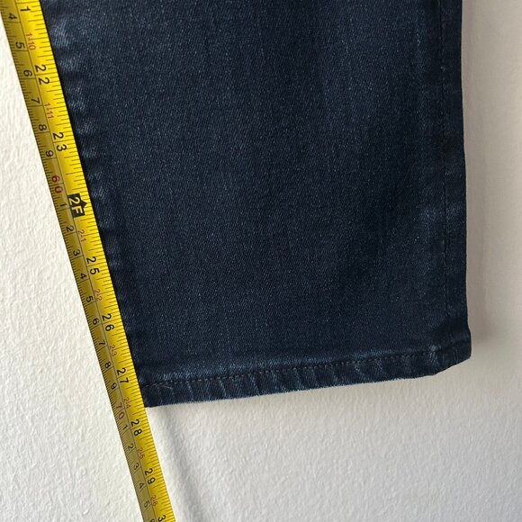AG Jeans Women's Mari High Rise Slim Straight Aged Denim Blue Dark Wash Size 27 - Picture 9 of 10